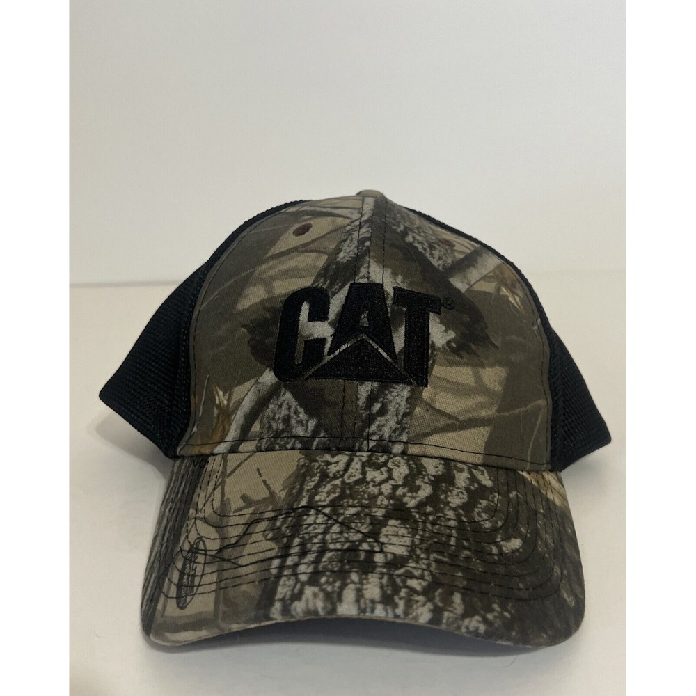 CAT DIESEL POWER Trucker Hat Cap Adjustable‎ Woodland Camo/Black Mesh Back